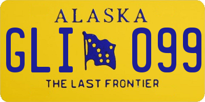 AK license plate GLI099