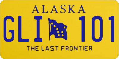 AK license plate GLI101