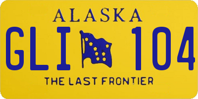 AK license plate GLI104