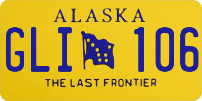 AK license plate GLI106