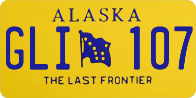 AK license plate GLI107