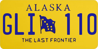 AK license plate GLI110