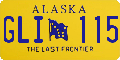AK license plate GLI115