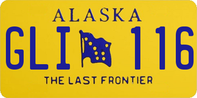 AK license plate GLI116