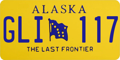 AK license plate GLI117