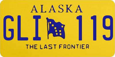 AK license plate GLI119