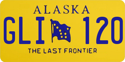 AK license plate GLI120