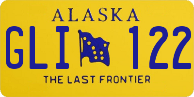 AK license plate GLI122