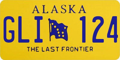 AK license plate GLI124