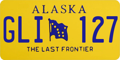 AK license plate GLI127