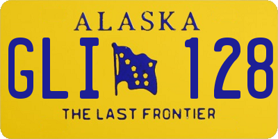 AK license plate GLI128