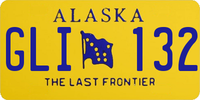 AK license plate GLI132