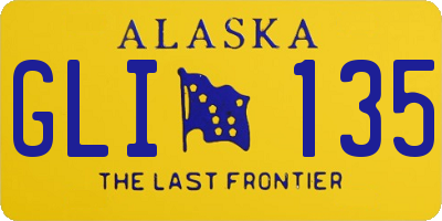 AK license plate GLI135