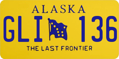 AK license plate GLI136