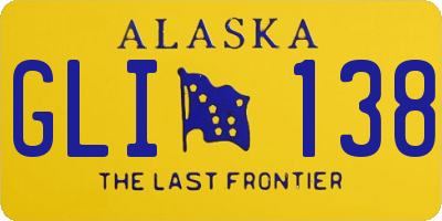 AK license plate GLI138