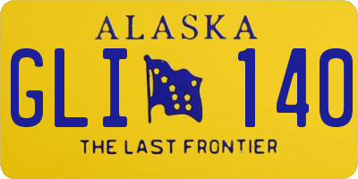 AK license plate GLI140