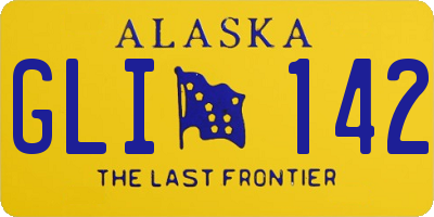 AK license plate GLI142