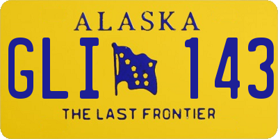 AK license plate GLI143