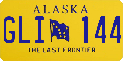 AK license plate GLI144