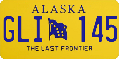 AK license plate GLI145