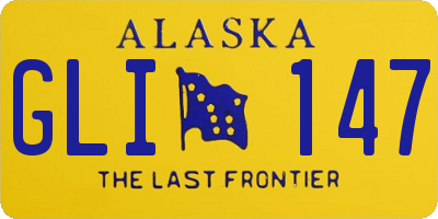 AK license plate GLI147