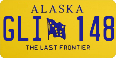 AK license plate GLI148