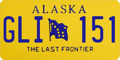 AK license plate GLI151