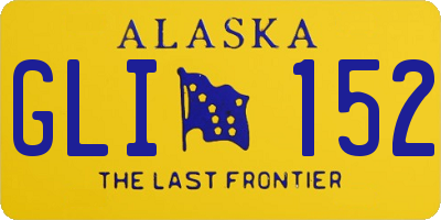 AK license plate GLI152