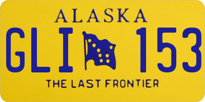 AK license plate GLI153