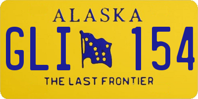 AK license plate GLI154