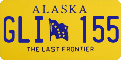 AK license plate GLI155