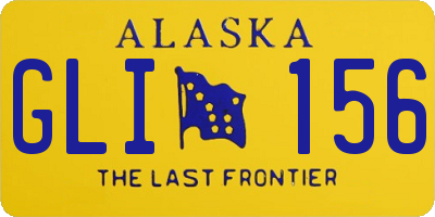 AK license plate GLI156