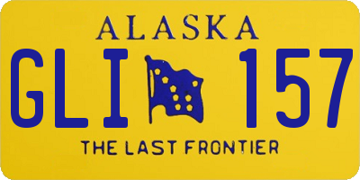 AK license plate GLI157