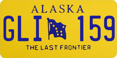 AK license plate GLI159