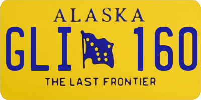 AK license plate GLI160