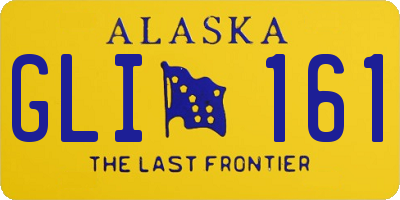 AK license plate GLI161