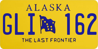 AK license plate GLI162