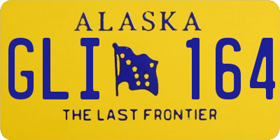 AK license plate GLI164