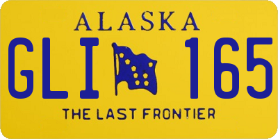 AK license plate GLI165