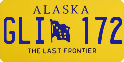 AK license plate GLI172