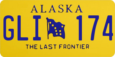 AK license plate GLI174