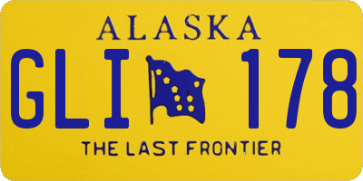 AK license plate GLI178