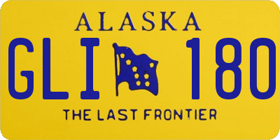 AK license plate GLI180