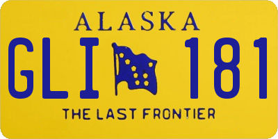 AK license plate GLI181