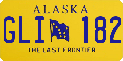 AK license plate GLI182