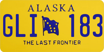 AK license plate GLI183