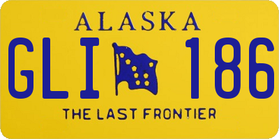 AK license plate GLI186