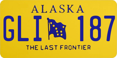 AK license plate GLI187