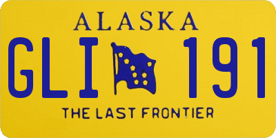 AK license plate GLI191