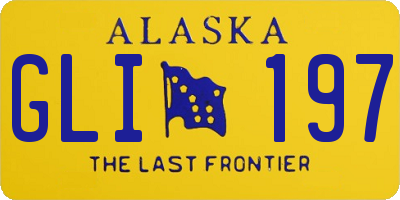 AK license plate GLI197